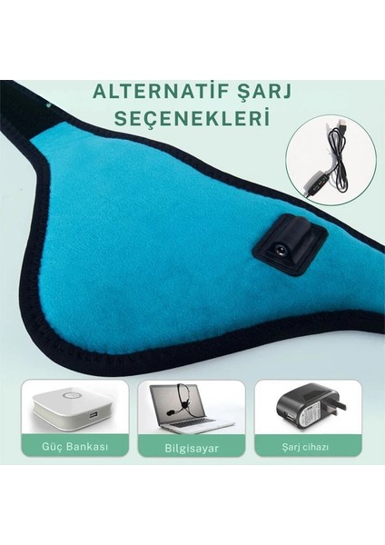 USB Boyun Masaj Aleti, Servikal, 3 Seviye Sıcaklık, Elektrikli Zaman Ayarlı, Fizik Tedavi indirimleri