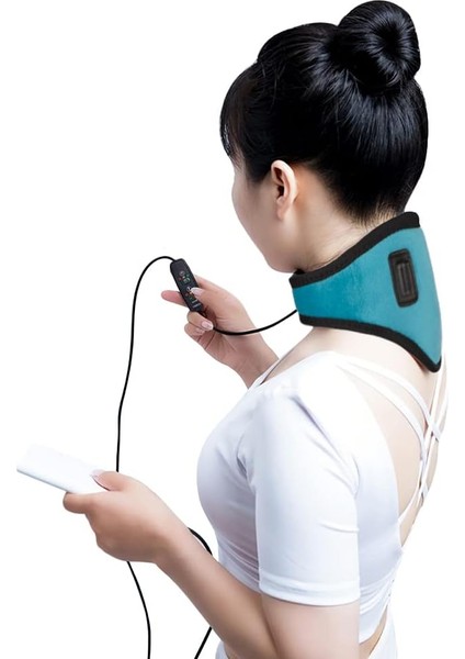 USB Boyun Masaj Aleti, Servikal, 3 Seviye Sıcaklık, Elektrikli Zaman Ayarlı, Fizik Tedavi