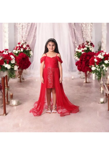 Içi Kısa Kuyruklu Pullu Abiye Elbise fiyatları