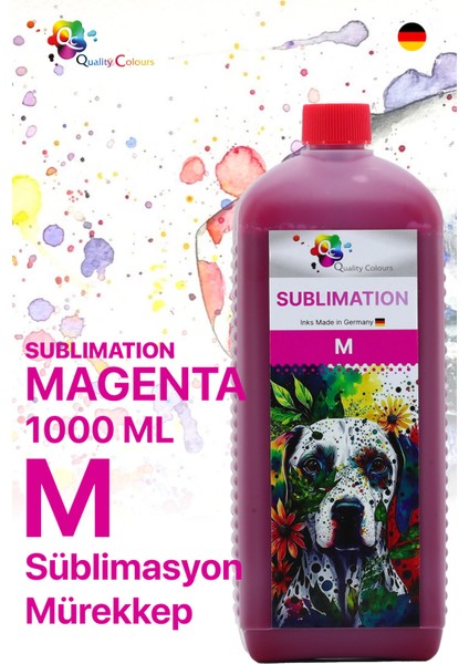 Süblimasyon Mürekkep Qc Pro Serisi 1000ML M Dye Macenta