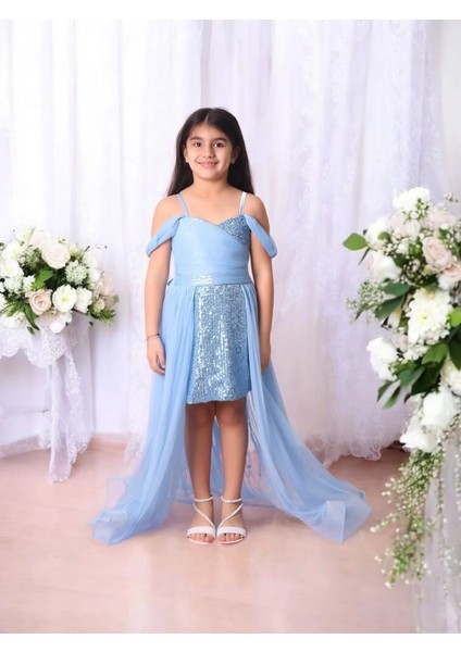 Içi Kısa Kuyruklu Pullu Abiye Elbise fiyatları