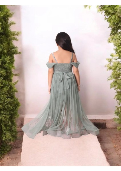 Içi Kısa Kuyruklu Pullu Abiye Elbise modelleri