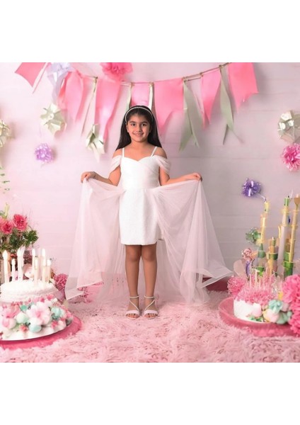 Içi Kısa Kuyruklu Pullu Abiye Elbise