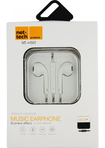 Kulakiçi Kulaklık NT-HS01 1.2m