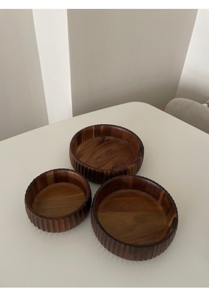 Akasya 3'lü Kase Seti Curve