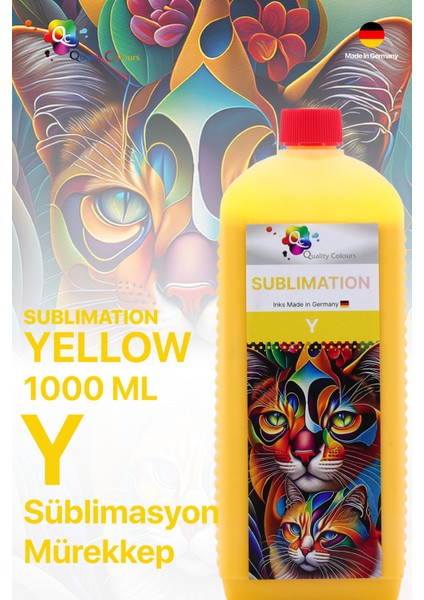 Epson Süblimasyon Mürekkep Qc Pro Serisi 1000ML Y Dye Sarı