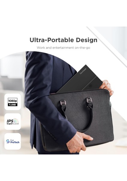 VA1650 16 Inç Usb-C Hafif Taşınabilir IPS Monitör+Hdmı Kablo Hediye