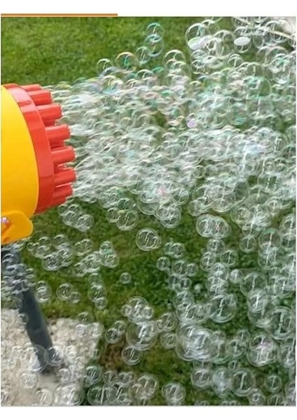 Store Işıklı Pilli Köpük Baloncuk Makinesi Tabancası Şık Tasarım Bol Köpük Süper Bubble Gun, Çok Renkli modelleri
