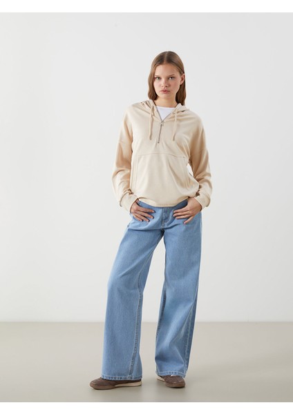Yeni Sezon Kapüşonlu Kadın Fermuarlı Sweatshirt fiyatları