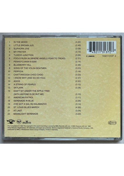 Glenn Miller The Ultimate Glenn Miller CD (Orijinal 1993 Dönem Baskı Cd) fiyatları