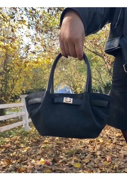 Siyah Lunera Classy Mini Model Kadın El Çantası