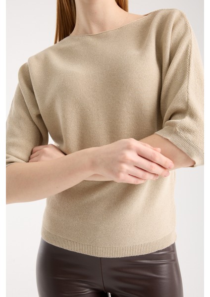 Simli Işıltılı Kazak indirimleri