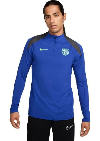 Nk Dri-Fit Fc Barcelona Strike Mavi Erkek Futbol Üstü