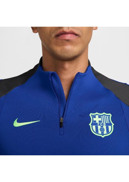 Nk Dri-Fit Fc Barcelona Strike Mavi Erkek Futbol Üstü modelleri