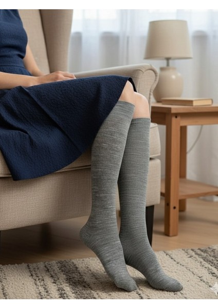 Algitsin OLA Algitsin O L A Kadın Diz Altı Pamuklu Çorap
