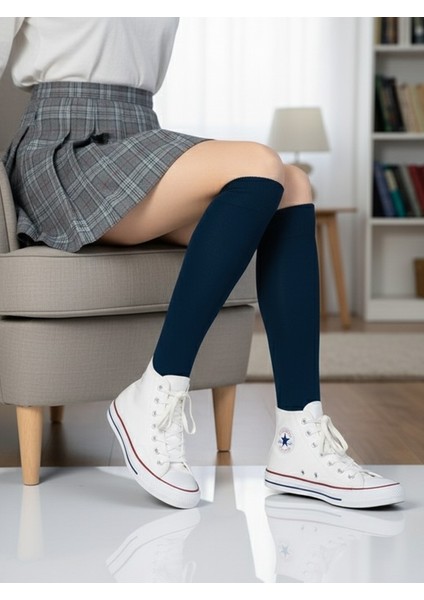 Algitsin OLA Algitsin O L A Kadın Diz Altı Pamuklu Çorap