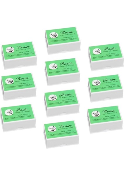 10 Adet Reçine Bloğu Keman Taşınabilir Uygun Ödül Engellemek Yay Erhu Viyola Için