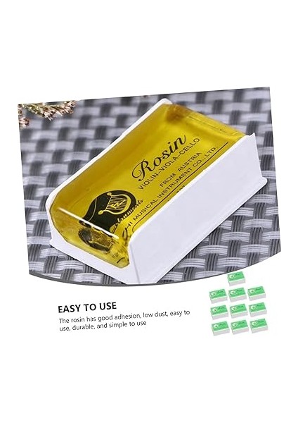 10 Adet Reçine Bloğu Keman Taşınabilir Uygun Ödül Engellemek Yay Erhu Viyola Için fırsatları