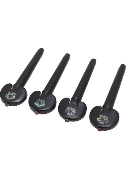 Kitleri Müzik Plastik Viyolonsel Makineler Yedek Ayarlanma Pegs Onar Onarım Kararlı Performans Kolay Kurulum Için Pratik 3/4 4/ Ebony Ahşap Dizeler Ipatı