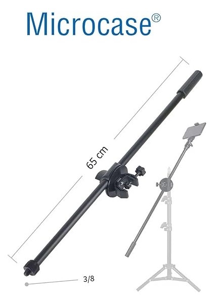 Telefon Tutuculu Metal Boom Kolu Boomarm 65 cm 1/4 Vida - AL4728 indirimleri