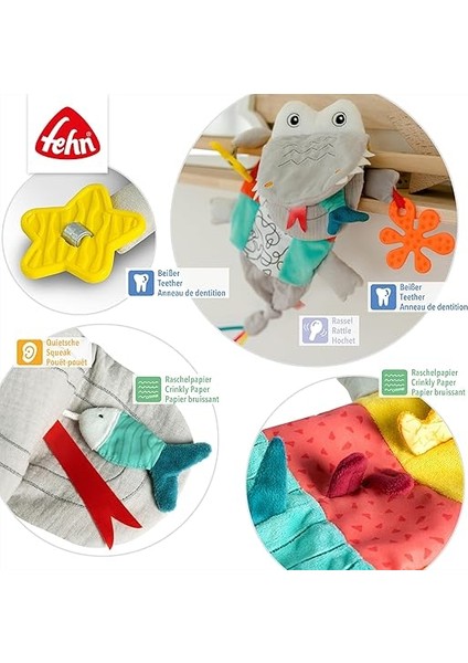 El Kuklası Bebek Oyuncak Timsahı - Çıngıraklı Pelüş Hayvan, Hışırtılı Kağıt, Diş Kaşıyıcı - Bebek Oyuncağı El Kuklası - 6 Aydan Büyük Bebekler ve Küçük Çocuklar Için Çıtırtılı Oyuncak fırsatları