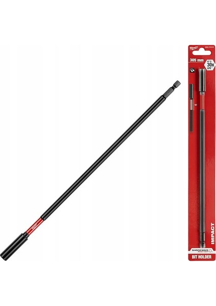 Mıknatıslı Uç Tutucu 1/4 Inç Altıgen Şok Dalgası (Tm), Uç Yuvası, Uç Tutucu, Uç Uzatması, Boyut: 305 mm