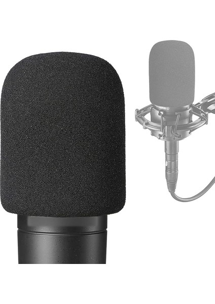 AT2035 Pop Filtre - Mikrofon Ön Cam Köpük Ses Için Rüzgar Koruması Technica AT2035 Için Kondansatör Mikrofon Patlayıcıları Bloke Etmek Için