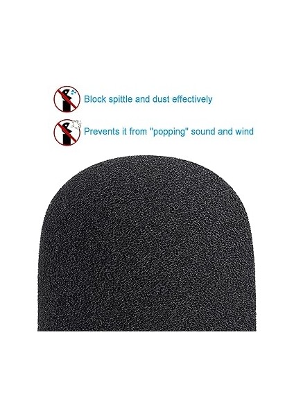 AT2035 Pop Filtre - Mikrofon Ön Cam Köpük Ses Için Rüzgar Koruması Technica AT2035 Için Kondansatör Mikrofon Patlayıcıları Bloke Etmek Için modelleri