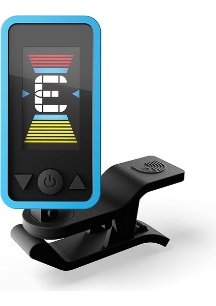 Waves D'addario"eclipse" Gitarlar Için Akort Cihazı | Dünya Çapında En Çok Sevilen Aksesuar Markası | PW-CT-17BK | Eclipse Headstock Tuner | Mavi