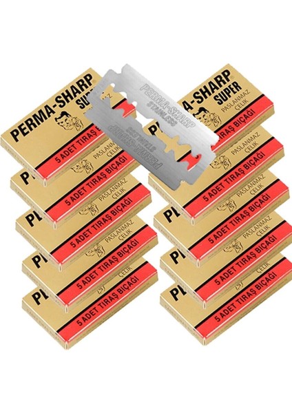 Perma-Sharp 5'li Traş Jileti 20 Paket