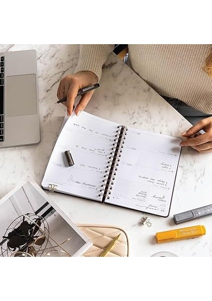 Spiralli Süresiz Planlayıcı Ajanda Kahverengi Zebra- 15X21 modelleri