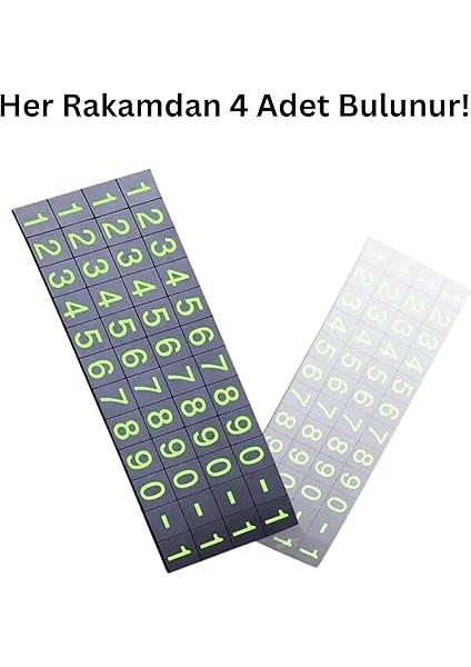 Araç Içi Numaratör, Her Rakamdan 4 Adet Bulunur, Kaliteli Malzeme, Araba Camına Telefon Numarası Göstergesi, Sabit ve Kullanışlı TASARIM13X3.5X2.6 cm fırsatları