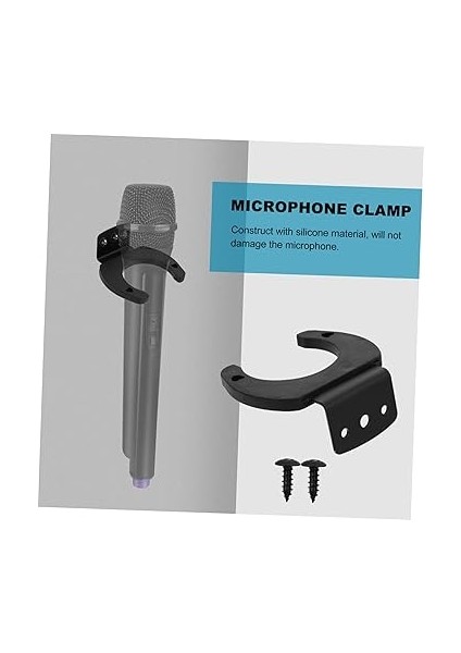 4 Adet Mikrofon Kancası Duvara Monte Tutucu Mikrofon Standı Kamera Üçayağı Tripod Kablosuz Mikrofon Kelepçesi Mikrofon Askı Tutucu Çalışma Masası Ilişki Kurmak Binmek Parantez indirimleri