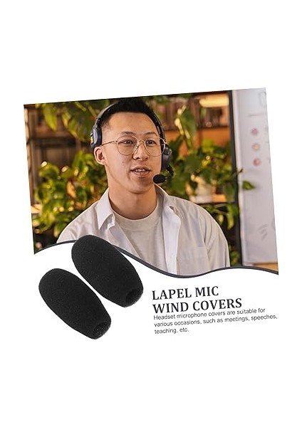 2ADET Li Mikrofona Özel Sünger Kapak Seti Gürültü Azaltma Konferans ve Toplantılar Için Uygun Dayanıklı ve Kullanımı Kolay Mikrofon Kalkanı modelleri