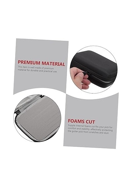 Gitar Pena Çantası Gitar Pena Saklama Kutusu Düzenli Pena Tutucu Kompakt Taşınabilir fırsatları