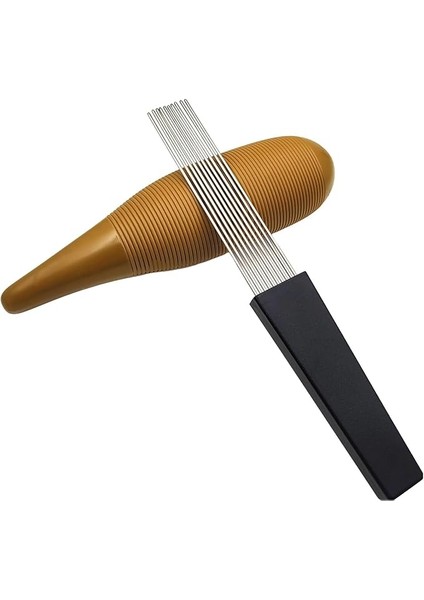 Kahve Abs Guiro Enstrümanı, Başlangıçcılar Için Latin Perküsyon