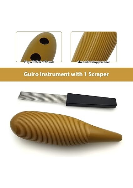 Kahve Abs Guiro Enstrümanı, Başlangıçcılar Için Latin Perküsyon fırsatları