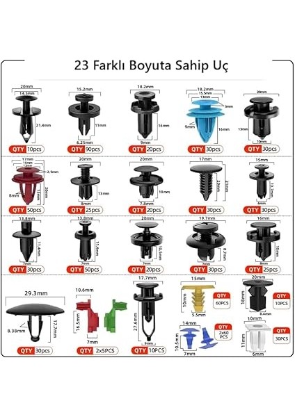 Parça Sökme Perçinleme Onarım Bağlantı Modifiye Aksesuarları Seti Kutulu fiyatları