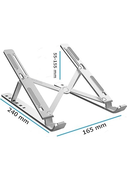 Katlanabilir Laptop Standı, Metal Dizüstü Bilgisayar Standı, Macbook, Notebook, 10-17 Inç Laptop Uyumlu, Taşınabilir Ergonomik Gümüş Bilgisayar Standı fiyatları