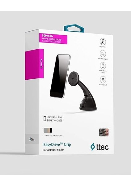 Easydrive Grip Araç Içi Telefon Tutucu, Siyah fiyatları