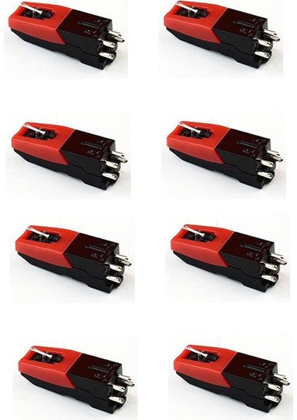 8 Adet Alüminyum Pikap Elmas Stylus Iğne Lp Kayıt Oyuncu Fono Seramik