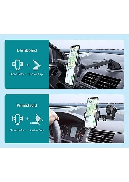 Vakumlu Uzayan Araç Içi Telefon Tutucu Ayarlanabilir Akrobat modelleri