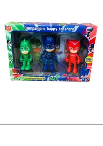3'lü Pijamask Figür Oyuncak Seti BAMBMNM144