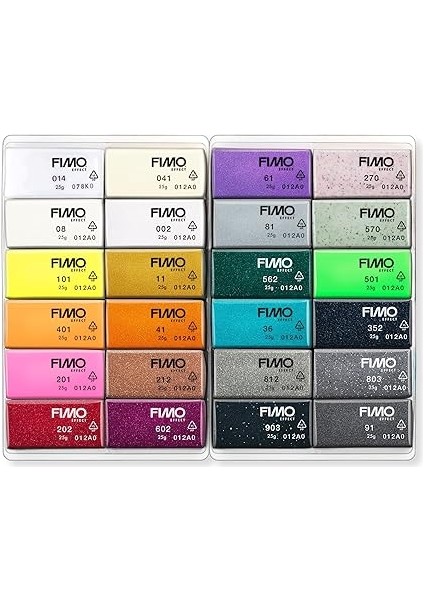 8013 C24-1ST Oven Hardening Modelling Clay, Multicoloured, 24 Half Blocks fiyatları