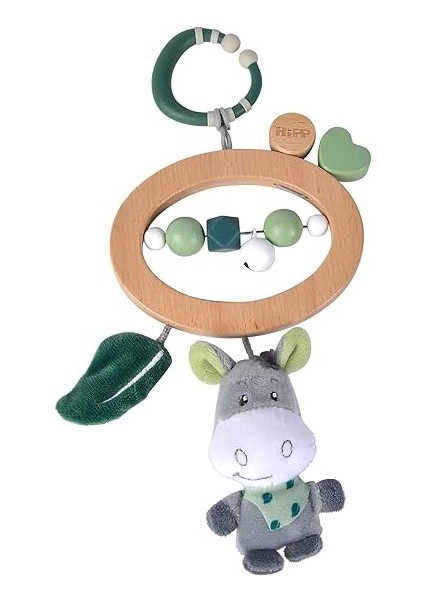 100005880, Eichhorn Baby Hipp Oyuncağı, Sallamalı Oyuncak, Halkalı ve Çıngıraklı, Peluş Eşek Figürlü modelleri