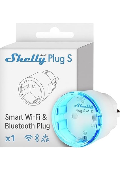 Plug S Mtr Gen3 Beyaz, Matter Sertifikalı Akıllı Priz, Güç Izleme ve Çok Renkli LED Göstergeli, Ios Android App Uzaktan Kumanda, Google Home ve Alexa Aksesuarı, Zamanlayıcı