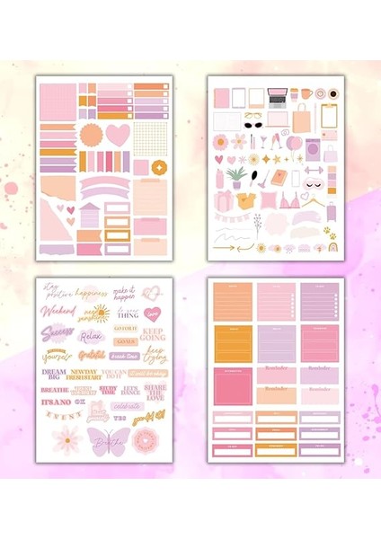 Power My Dıy Sticker Book 24 * 17 cm 16 Sayfa Özel Tasarım Rengarenk Sticker Kitabı fırsatları