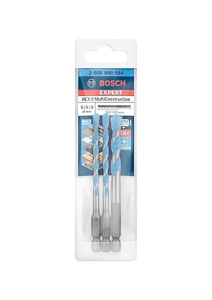 Professional Accessories 3x Expert Hex-9 Multiconstruction Delme Ucu Setleri (Beton, Yumuşak Döşemeler, Çelik, Yumuşak Ahşap, Plastik, 5-8 Mm, Aksesuar Döner Matkap/vidalamalar) fiyatları