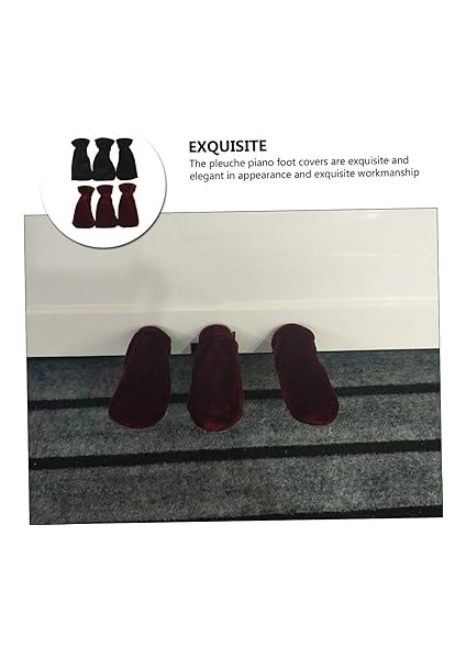 6ADET Lı Premium Piyano Pedalı Koruyucu Kılıf Seti Elastik Taşınabilir Yüzey Koruyucu ve Renk Seçenekleri ile Piyano Aksesuarları modelleri