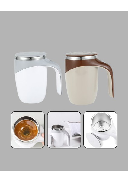 USB Şarjlı Manyetik Karıştırıcı Kupa Otomatik Karıştırma Paslanmaz Çelik fırsatları